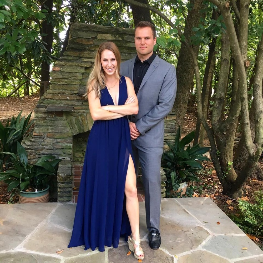 Navy Lulu's Heavenly Hues Maxi Dress: X-Small